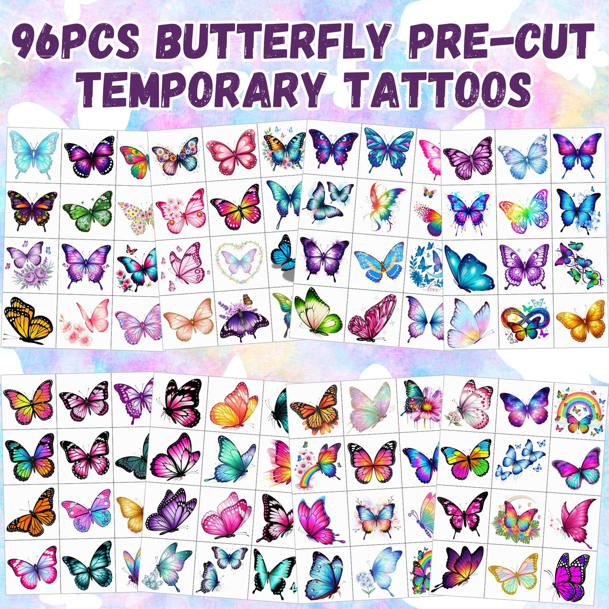 VNXCRAFTIES detailed monarch wing tattoo showing fine color and pattern