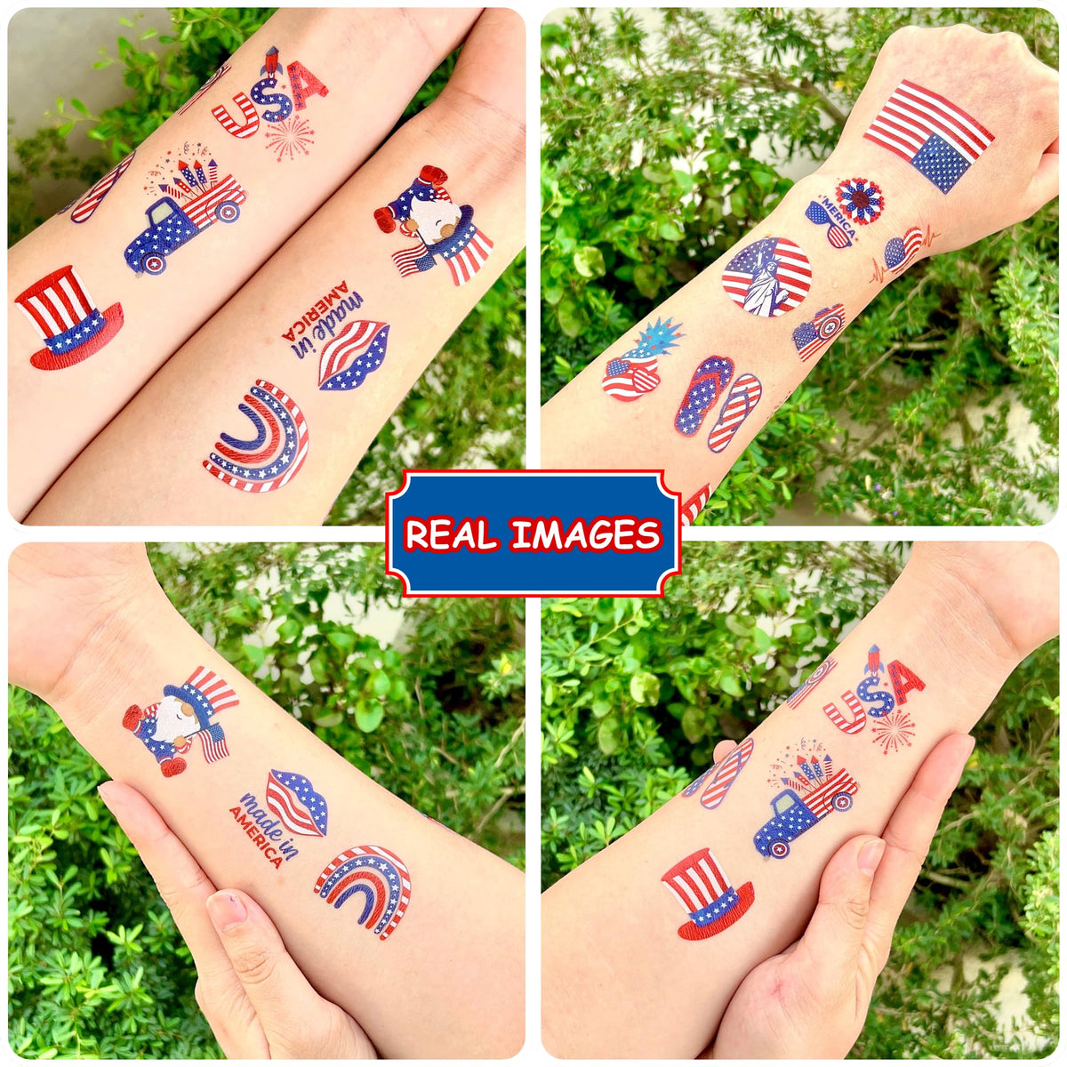VNXCRAFTIES kids wearing tattoos at outdoor party adding festive flair