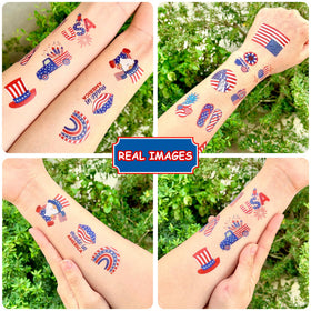 VNXCRAFTIES kids wearing tattoos at outdoor party adding festive flair