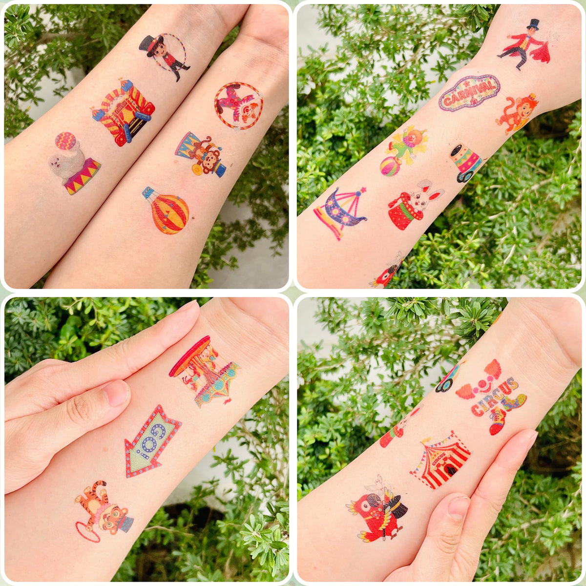 VNXCRAFTIES children wearing tattoos at a birthday party for instant fun