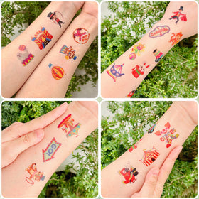 VNXCRAFTIES children wearing tattoos at a birthday party for instant fun