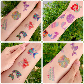 VNXCRAFTIES mermaid tattoo decorating a notebook for creative personalizing