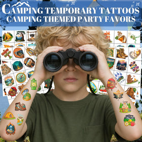 VNXCRAFTIES close-up of tattoo sheet details, clear outdoorsy designs