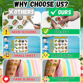 VNXCRAFTIES assortment laid out, shows variety for classroom rewards