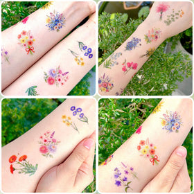 VNXCRAFTIES spread of different flower designs illustrating style and color variety