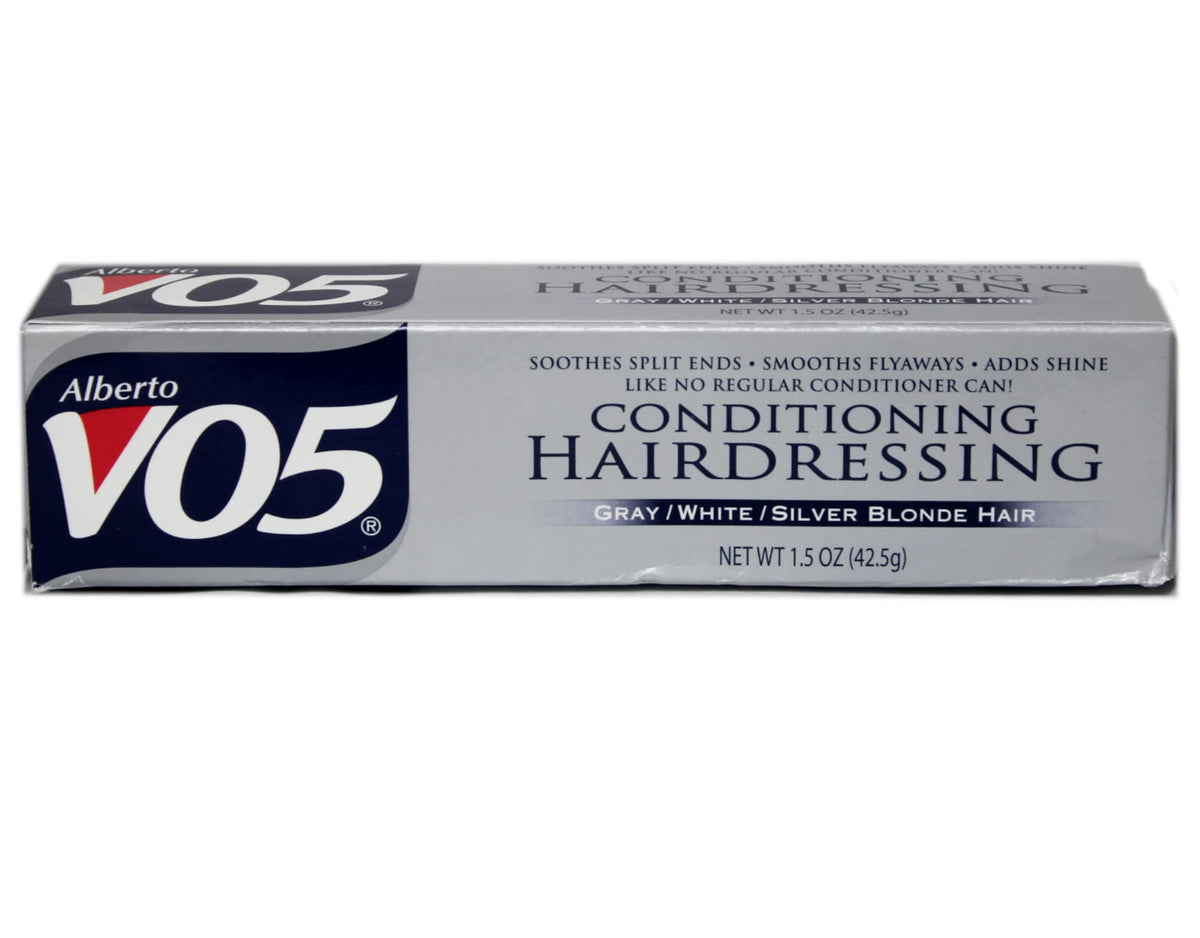 VO5 back label with ingredients and directions for clear usage