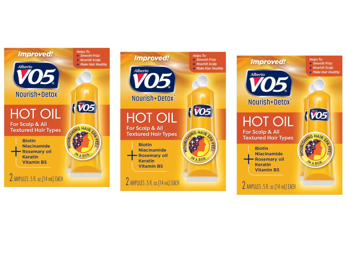 VO5 bathroom shelf lifestyle display, suggests easy at-home salon care