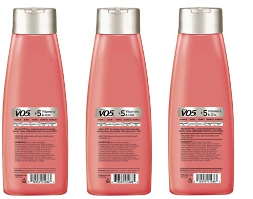 VO5 shampoo texture close-up highlighting collagen and hydration