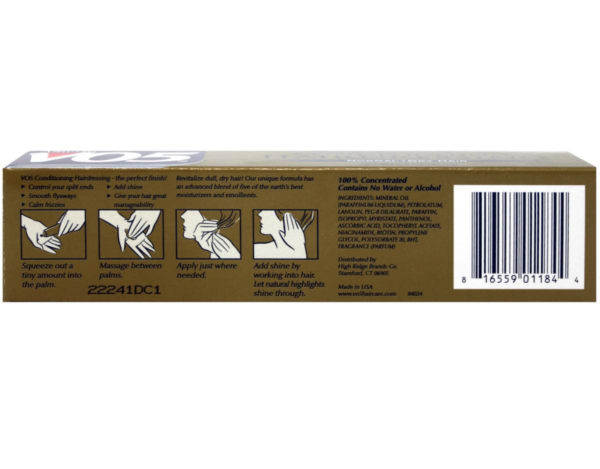 VO5 conditioning cream texture closeup highlighting smooth moisturizing finish
