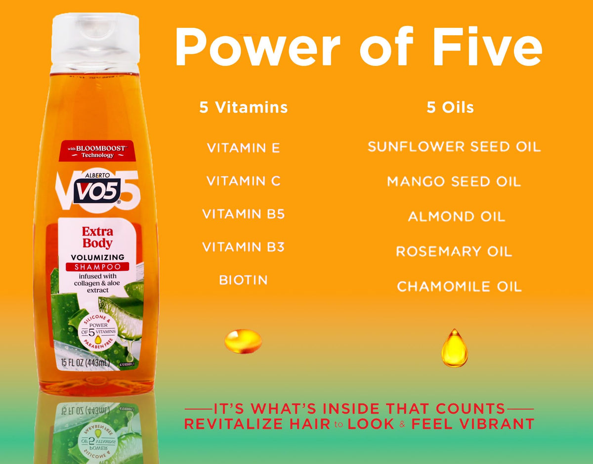 VO5 lather in palm demonstrating rich foam and lightweight volumizing effect