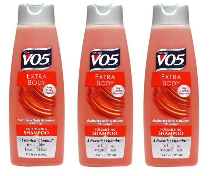 VO5 bottle front view showing label and volumizing benefit