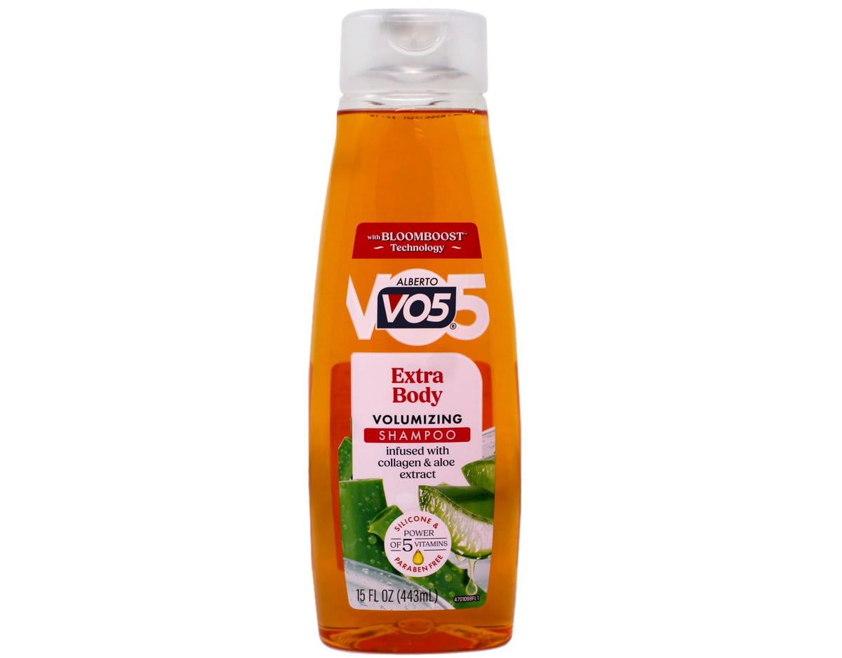 VO5 shampoo texture and lather closeup showing gentle cleansing benefit