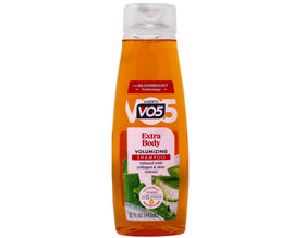 VO5 shampoo texture and lather closeup showing gentle cleansing benefit