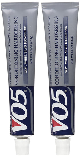 VO5 front packaging showing product benefits and compact tube for travel