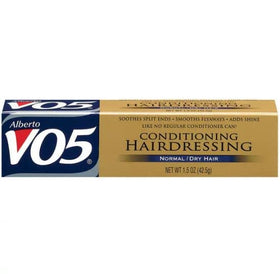 VO5 bottles styled on bathroom shelf suggesting everyday salon-quality results