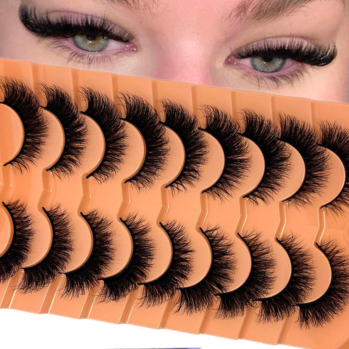 VOCOAK front packaging showing cat eye lashes and benefits