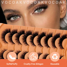 VOCOAK lashes alongside ruler showing up to 16mm outer length
