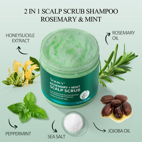 VOERUY close-up of scrub texture with sea salt for gentle exfoliation