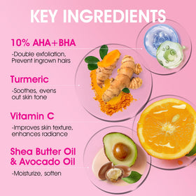 VOERUY turmeric and vitamin C ingredients highlighting brightening benefit