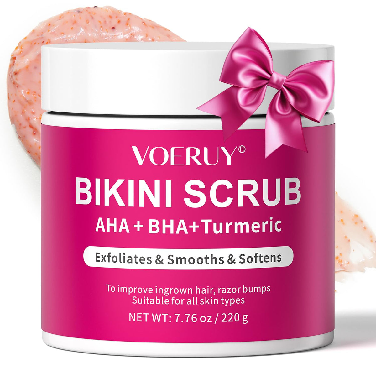 VOERUY front packaging showing product and benefits for smooth skin
