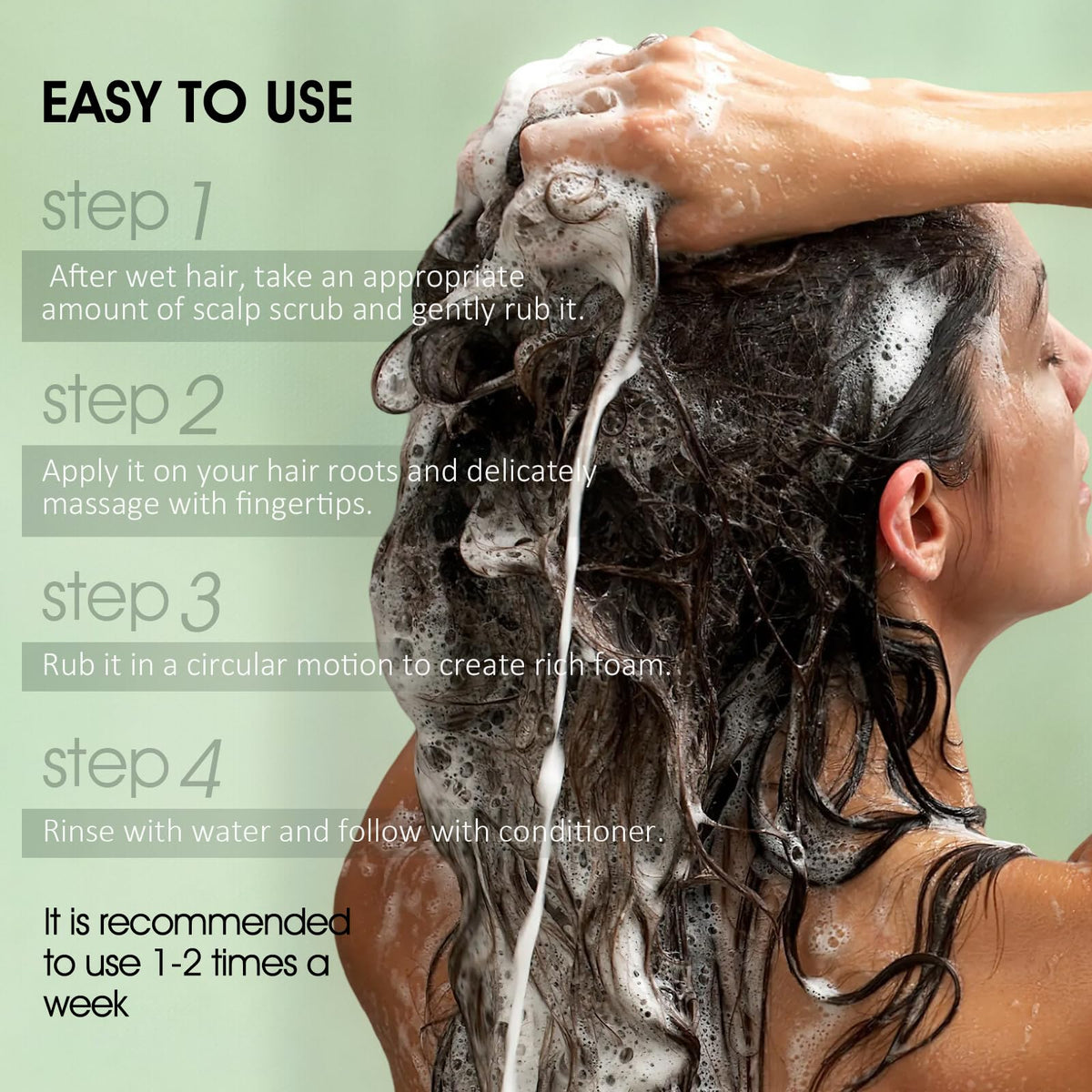 VOERUY ingredient display with tea tree and peppermint highlighting natural refreshing benefit