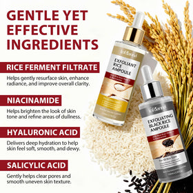 VOFANK black rice extract close-up, emphasizes nourishing brightening benefit