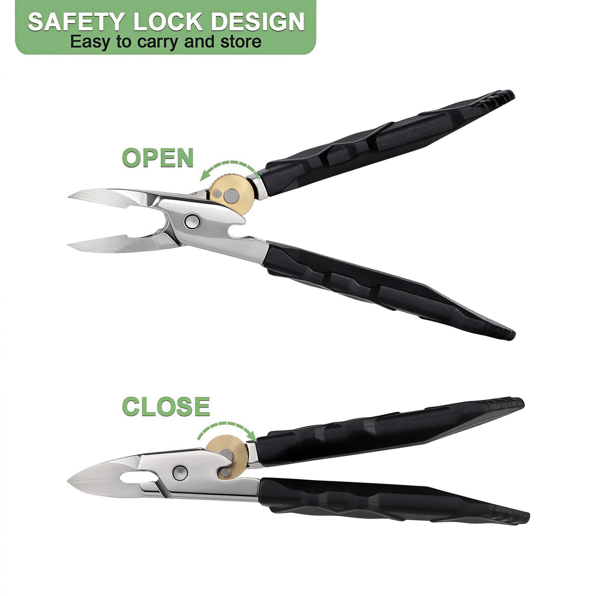 VOGARB long textured handle, enhanced leverage and non-slip control benefit