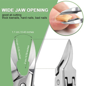 VOGARB wide jaw open angle, cleaner larger-bite cuts benefit