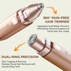VG VOGCREST assembled with eyebrow trimmer attachment for precise shaping