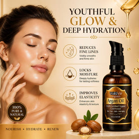 VoilaVe dropper dispensing pure argan oil for precise, mess-free application