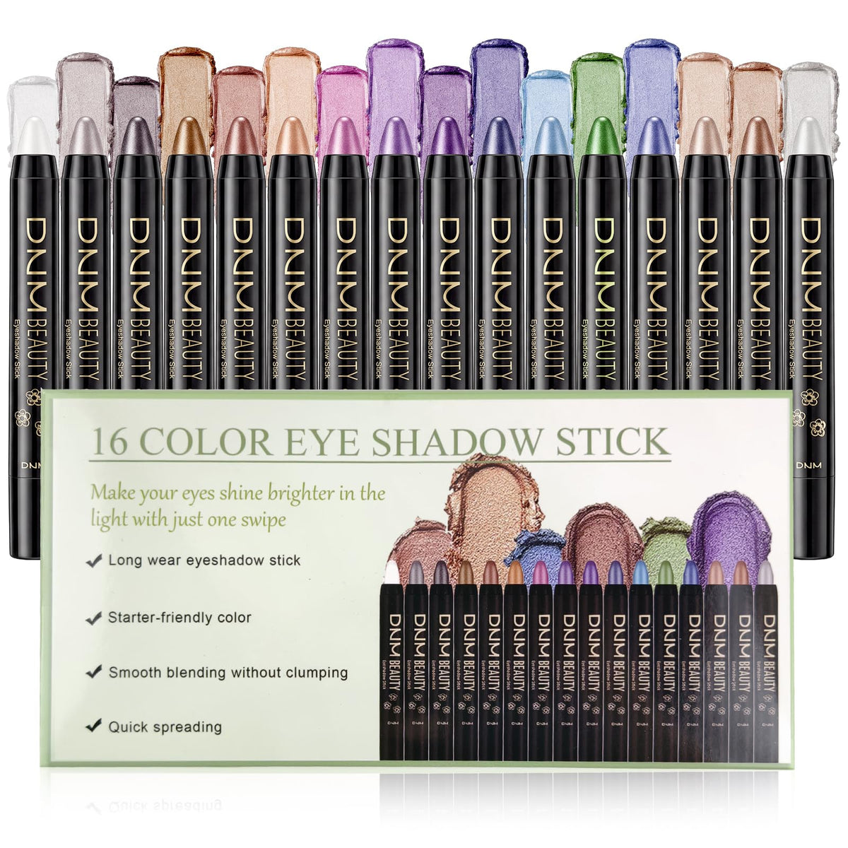 VolksRose front packaging showing full 16-stick set and color range benefit