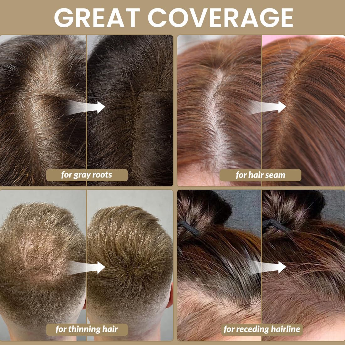 VOLLUCK open compact with mirror and applicator for instant touch-ups