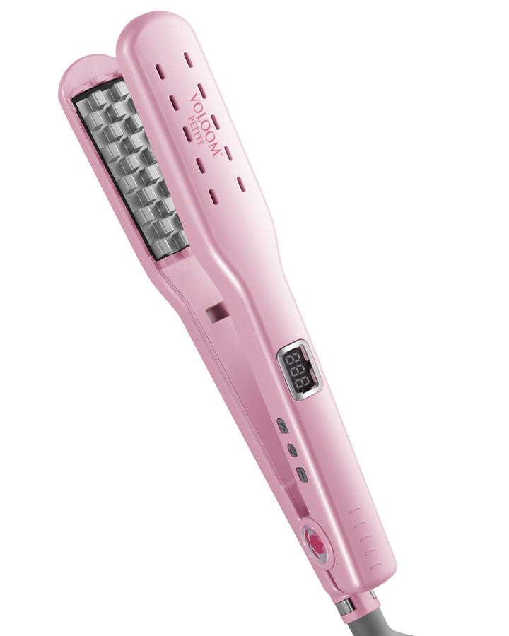 VOLOOM Petite front view showing compact design and ergonomic grip for easy styling