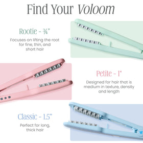 VOLOOM Petite beside heat-resistant case and LED display for safe storage