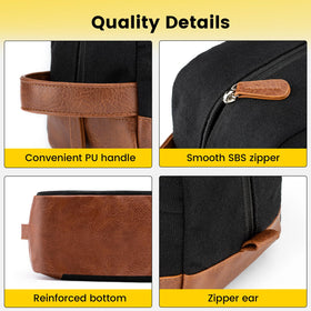 Vorspack leather handle hanging from hook for hands-free use benefit convenient access
