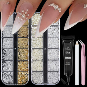 VOTACOS front packaging showing pearl boxes and tools for easy home manicures