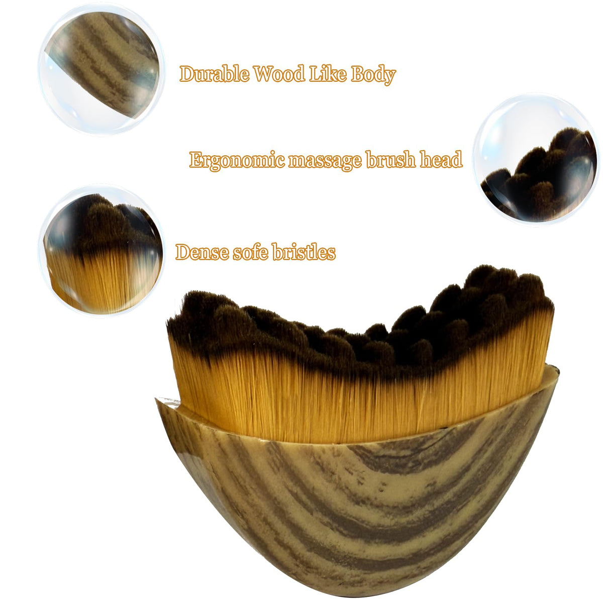 VOUGH bristle closeup showing ultra-soft fibers for gentle glide benefit
