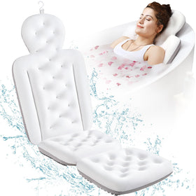 VOXOR full body bath pillow front view showing full-length support and comfort