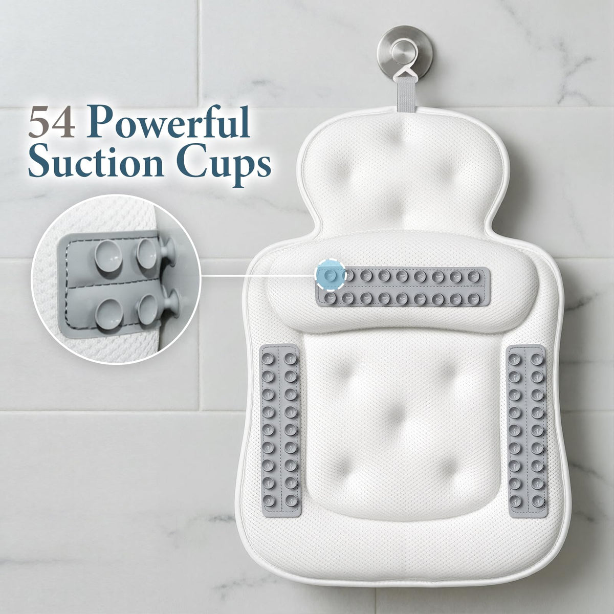 VOXOR in tub lifestyle shot depicting supported head and relaxed posture