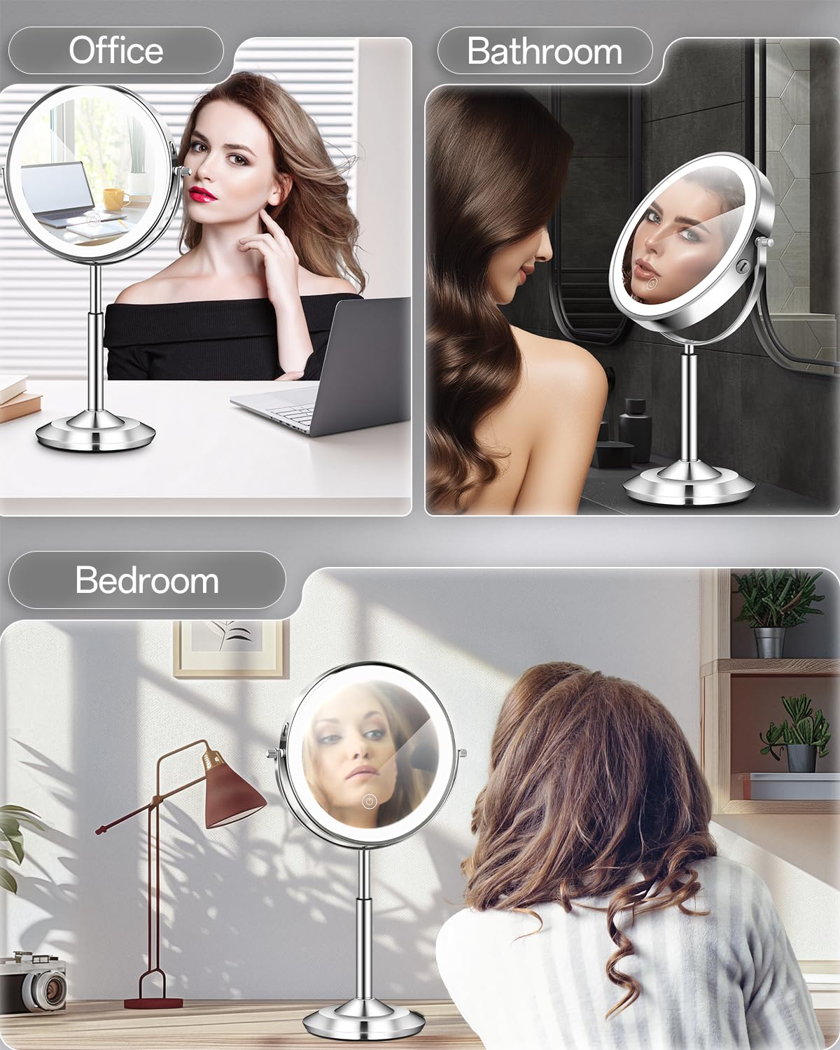 vpu mirror held by hand to show scale and portability for travel use