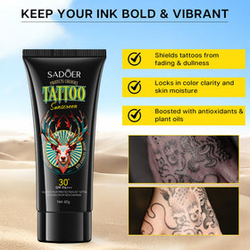 VRAIKO being applied to tattooed forearm to preserve ink vibrancy and hydrate skin
