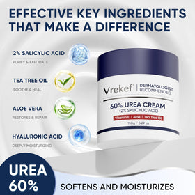VREKEF cream texture close-up showing rich, fast-absorbing hydration