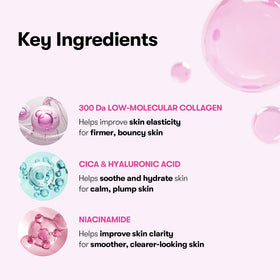 VT COSMETICS mask essence texture on hand demonstrating hydrating, non-sticky absorption