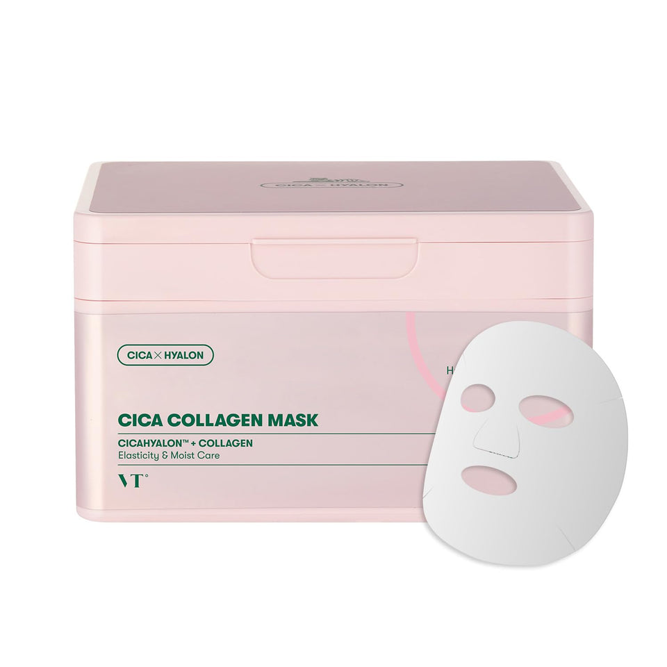 VT COSMETICS tub of masks front view shows convenient storage and daily supply benefit