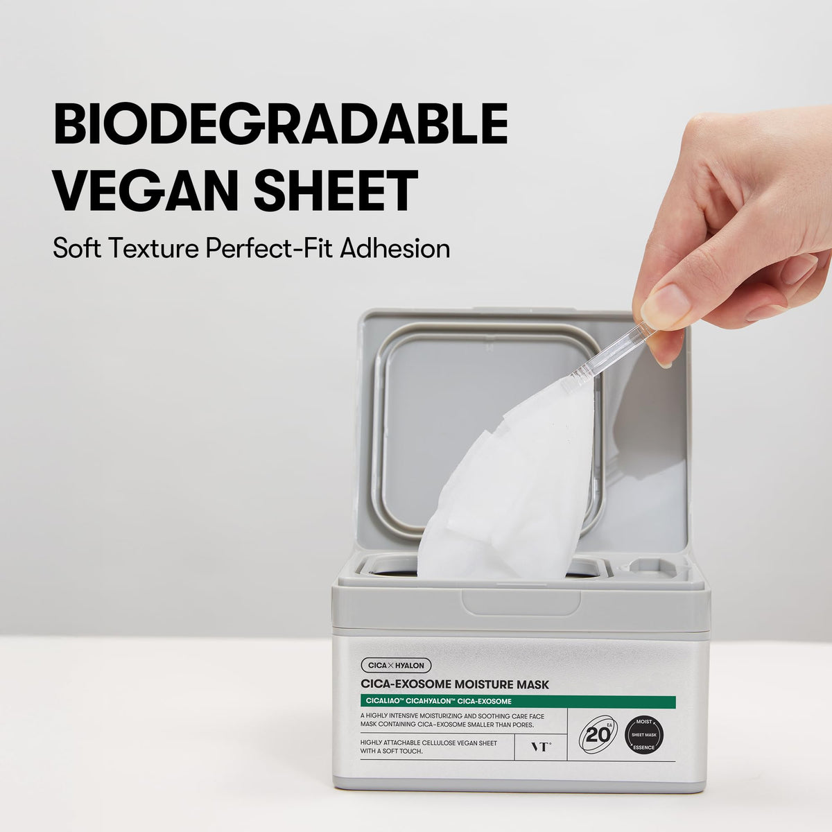VT COSMETICS hand holding sheet for size and scale reference