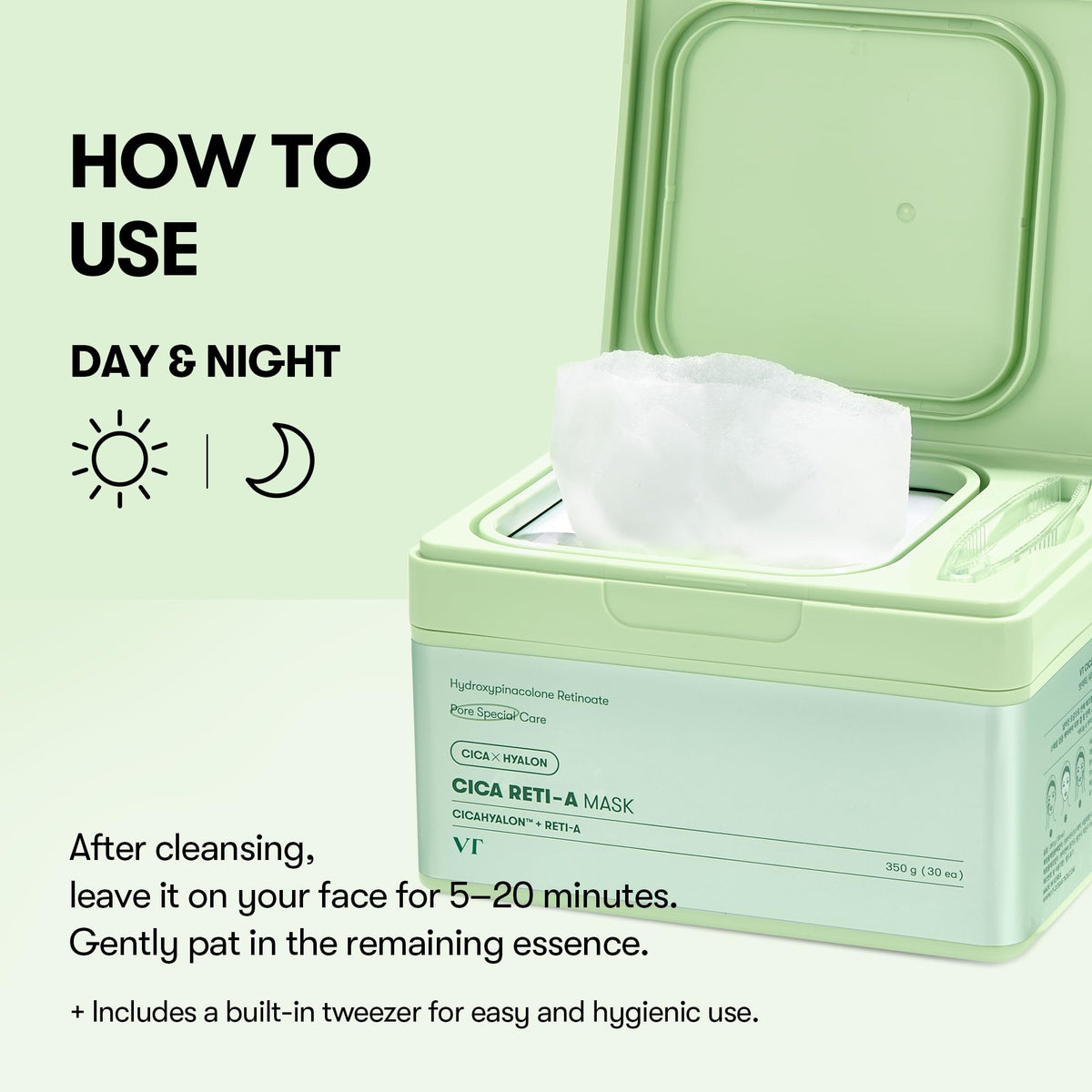 VT COSMETICS stack of 30 sheets highlighting daily-use convenience