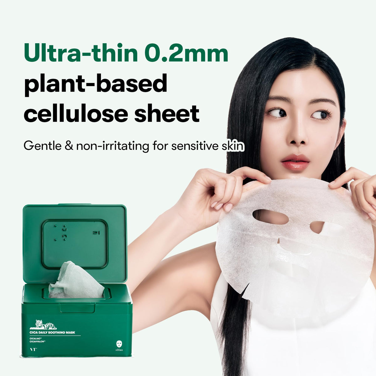VT COSMETICS sheet in refrigerator illustrating extra cooling and refreshment