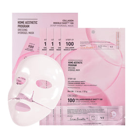 VT COSMETICS front packaging showing hydrogel mask and ampoule benefits