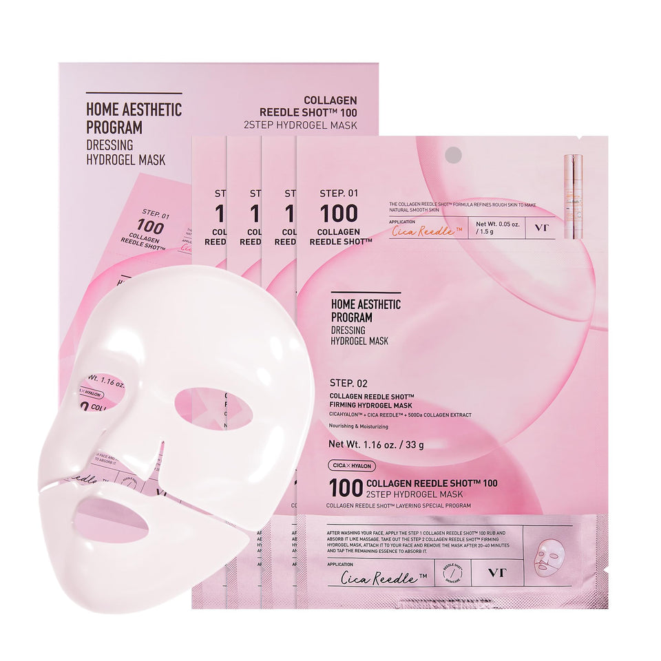 VT COSMETICS front packaging showing hydrogel mask and ampoule benefits