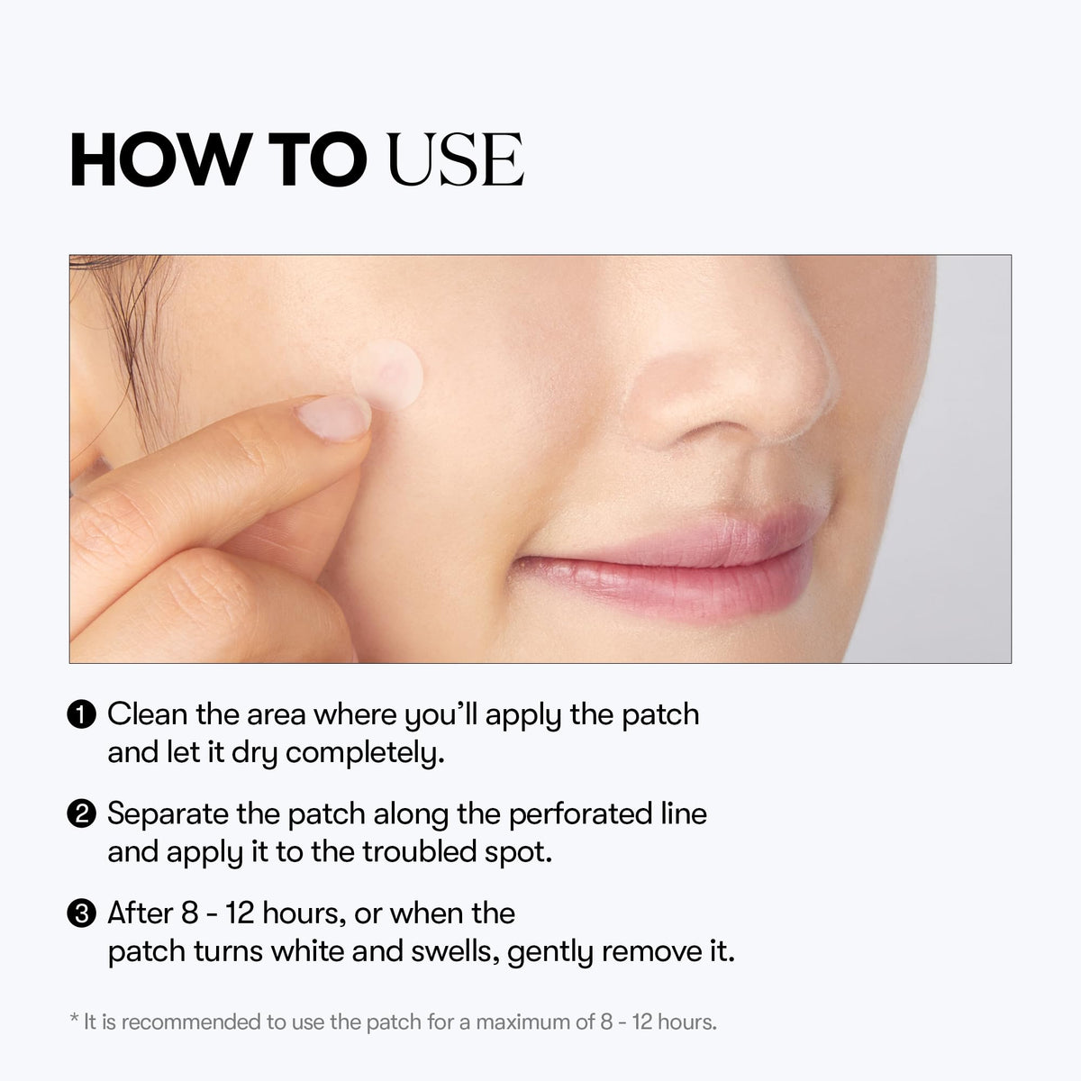 VT COSMETICS patch on skin bedside indicating overnight calming support